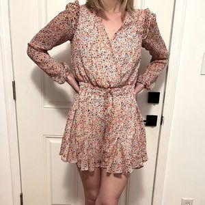 Long Sleeve Floral Romper